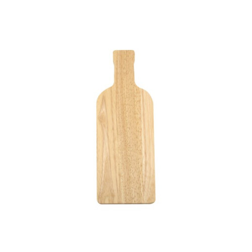 Rubberwood Bottle Shaped Serving Platter Board