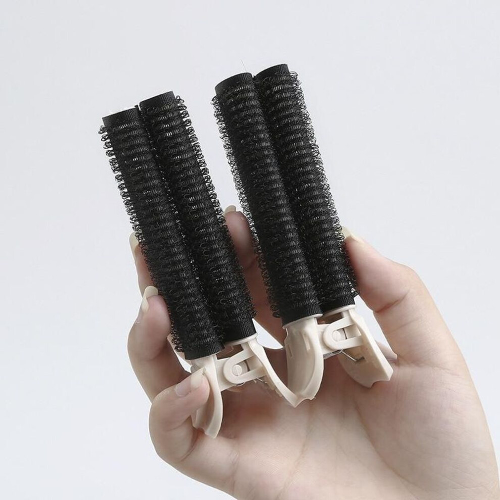 (as the picture) 2pcs Bangs Fluffy Hair Clips Korean Style Seamless Fixed Airhead Bangs Bouffant Barrettes Hair Clips Large Hair Curling Rollers