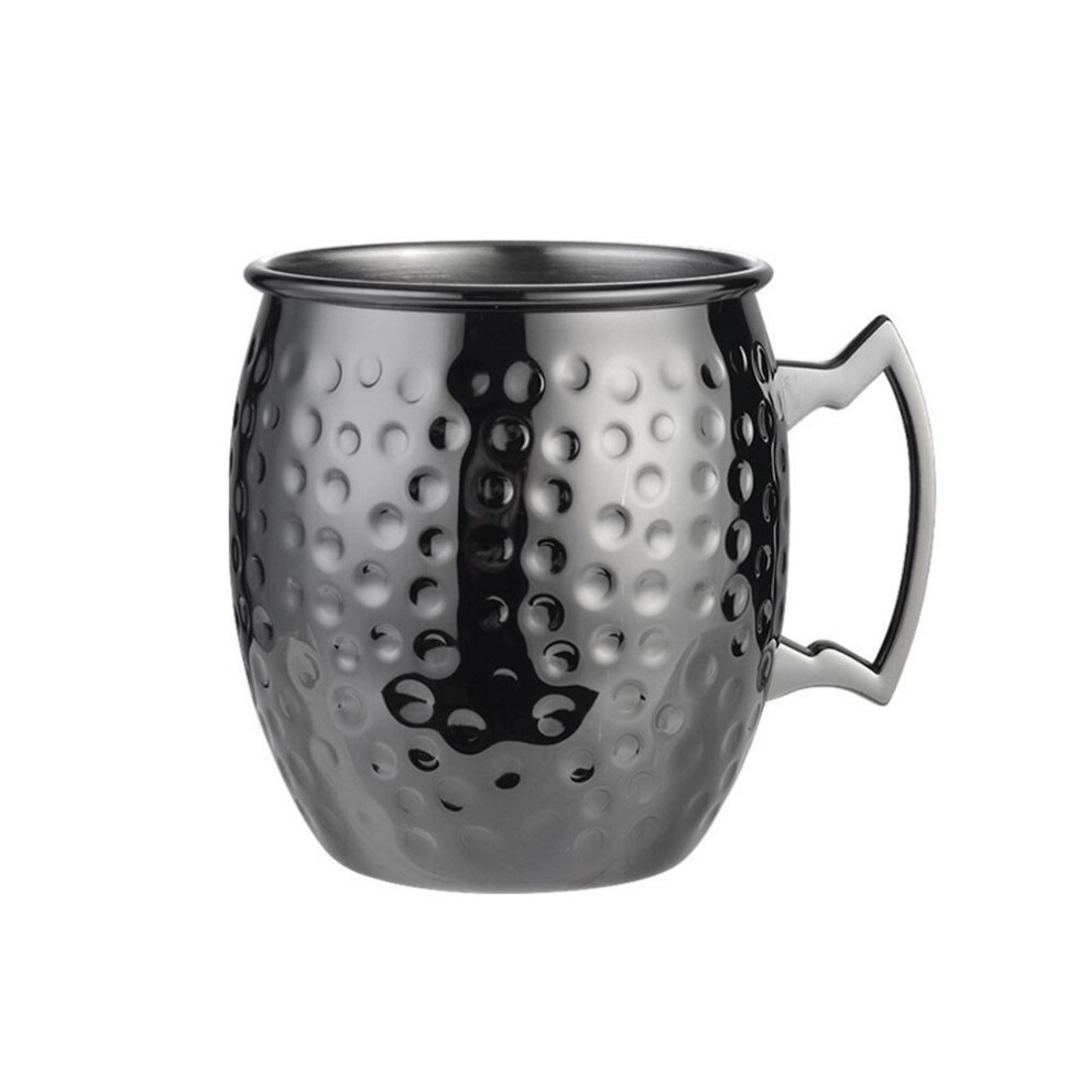 (black, 530ml) Wine Beer Wine Stainless Steel 530ml/18oz Moscow Mule Cup Moscow Mule Copper Mugs Coffee Cup