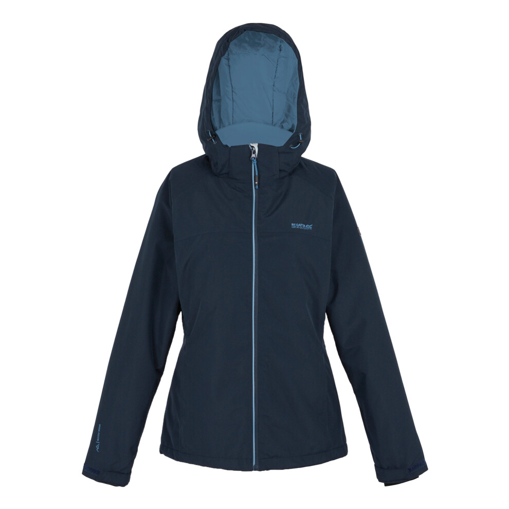 (14 UK, Navy/Coronet Blue) Regatta Womens/Ladies Frelton Waterproof Jacket