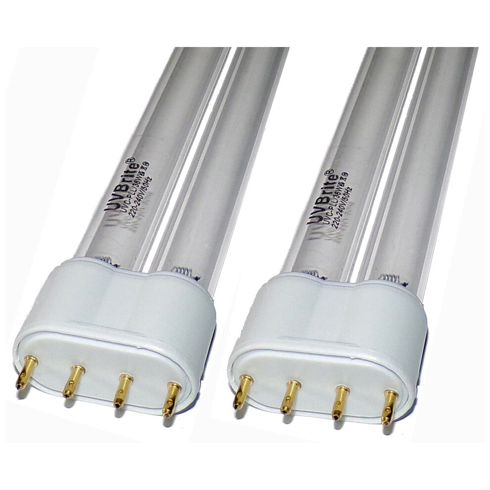 Uvbrite Uvbrite® 2-Pack 24W Pll Uv Bulb For Pond Uvc Filter | Algae Destroyer