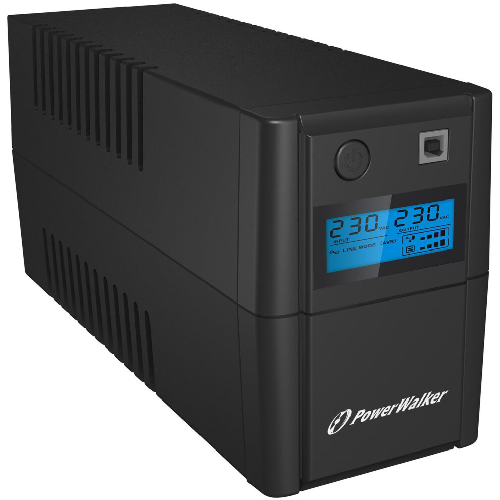 Powerwalker VI 850 SHL Schuko 850VA / 480W Line-Interactive USV Tower AVR HID LCD (850 VA, 480 W, Line-Interaktiv USV), USV - Bild 7