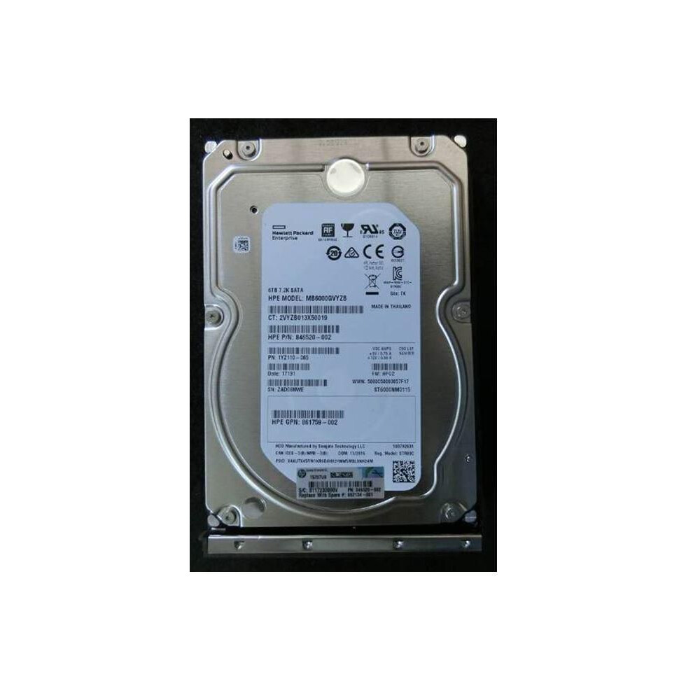 Hdd 6Tb 6G 7.2K Lff Sata Mdl 5704174533207