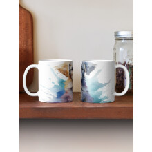 (Cute White Dog-19) Coffee Mugs 11oz Vintage 1982,Authentic,Limited Edition. Ceramic Mug Cute Novelty Christmas Gifts