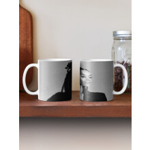 (Black and white Braids lady-806) Coffee Mugs 11oz OFFLINE BUSY FROG Embrace the Digital Detox with a Quirky Twist Ceramic Mug Cute Novelty Christmas Gifts
