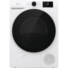 Hisense DHGE8043 - White 8KG Tumble Dryer - Condenser with Heat Pump - A+++ Energy Rating