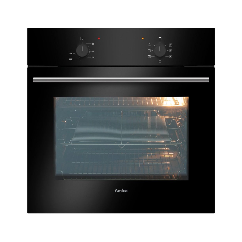 Amica ASC200BL - Black Built in Electric Single Oven - A energy