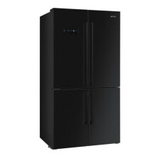 Smeg FQ60NDF - Black American Frost Free Fridge Freezer - F energy