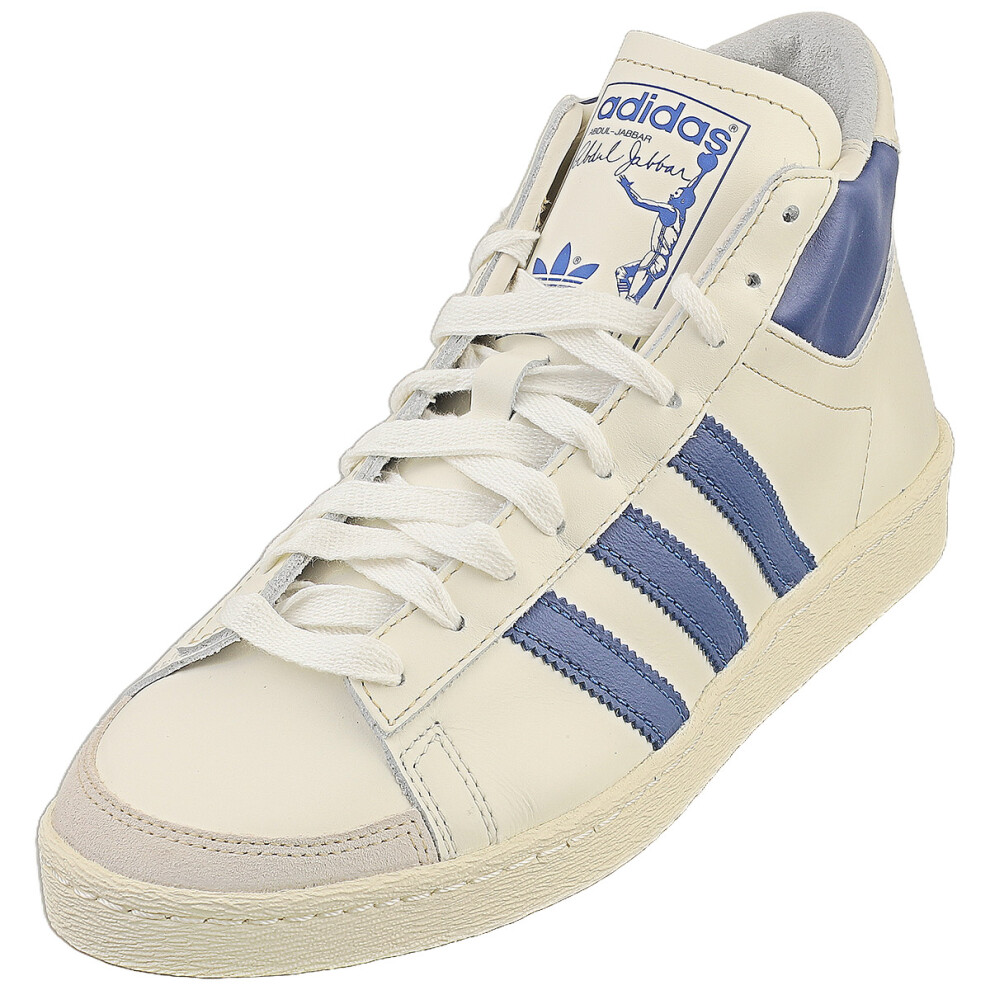 (9.5) Adidas Jabbar Hi Mens Fashion Trainers In White Blue