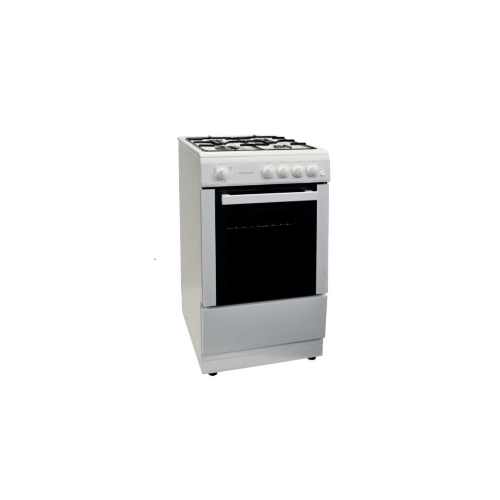 Statesman Studio2 4 Zone Gas Cooker A-Energy 4-Burner Gas Hob White