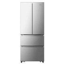 Teknix THFD17870X - Silver Freestanding American Frost Free Fridge Freezer - E energy