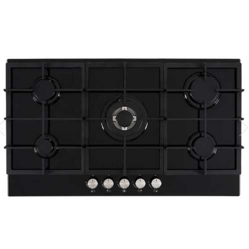 Cata UBGOG901BK - Black 5 Zone Gas Hob