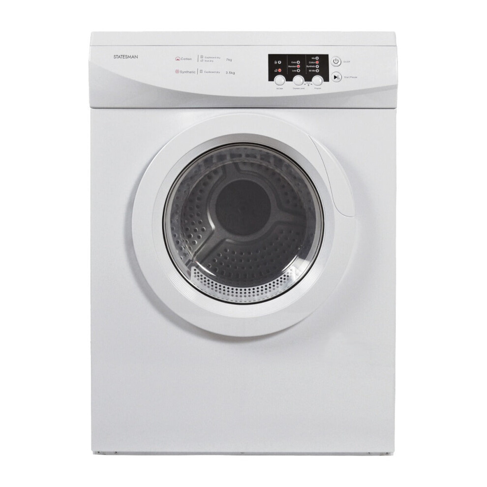 Statesman TVM07W - White 7KG Vented Dryer - C Energy