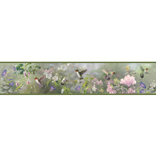 Chesapeake HTM48532B Ruby Moss Kolibri-Garten-Tapetenbordre