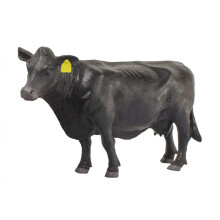 Little Buster Toys Angus Cow - Realistic Black Angus Cow, 1/16th Scale