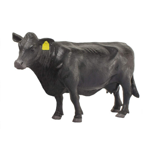 Little Buster Toys Angus Cow - Realistic Black Angus Cow, 1/16th Scale
