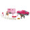 Ray-raios rosa Pick Up Caminh   o e Trailer Conjunto de cavalos 1
