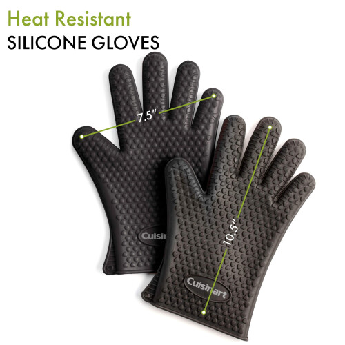 Cuisinart Cuisinart CGM-520 Hitzebeständige Silikonhandschuhe, Schwarz (2er-Pack) 1