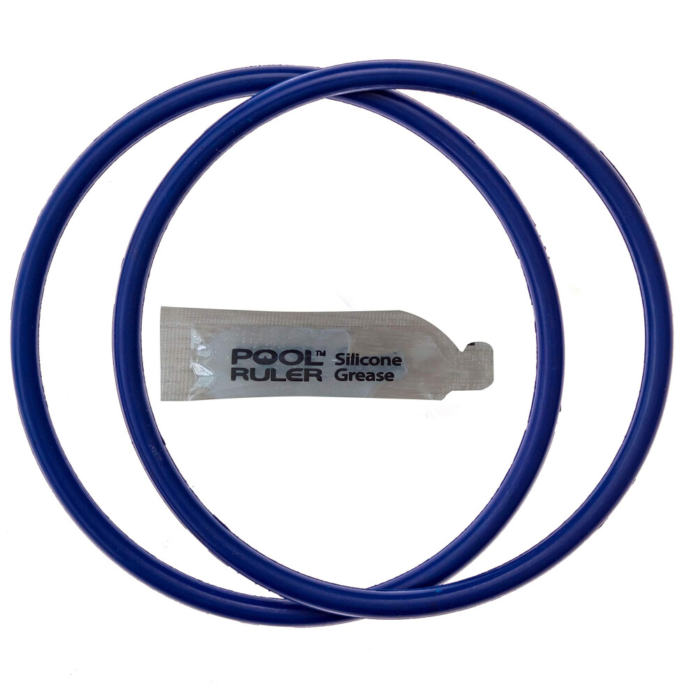 Pool Ruler R172009 Chlorine Resistant Viton O-Ring 2 Pack + Lubricant For Pentair Rainbow Chlorinator 300 & 320 Lid 747906949346