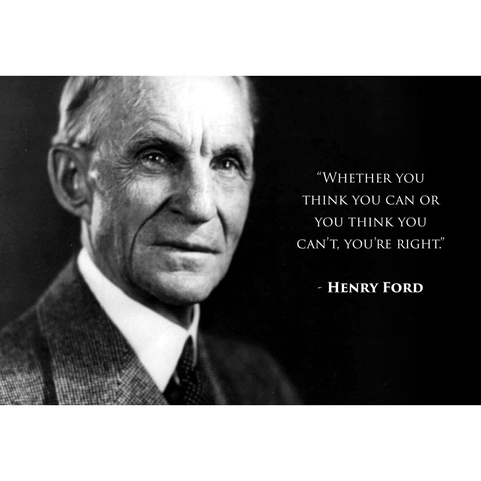 Citation d'Henry Ford : Si vous pensez que vous pouvez (13x19 Unframed Poster) | Photo Poster Encadré Famous Motivational Quotes