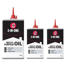 3 x 200ml 3-in-One Original Multi-Purpose Oil Spray Drip Bottle