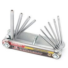 Sada bezpecnostn ch kl cov Torx s ochranou proti neopr vnenej manipul cii HORUSDY (skladacia), velkosti T-6 a T-30