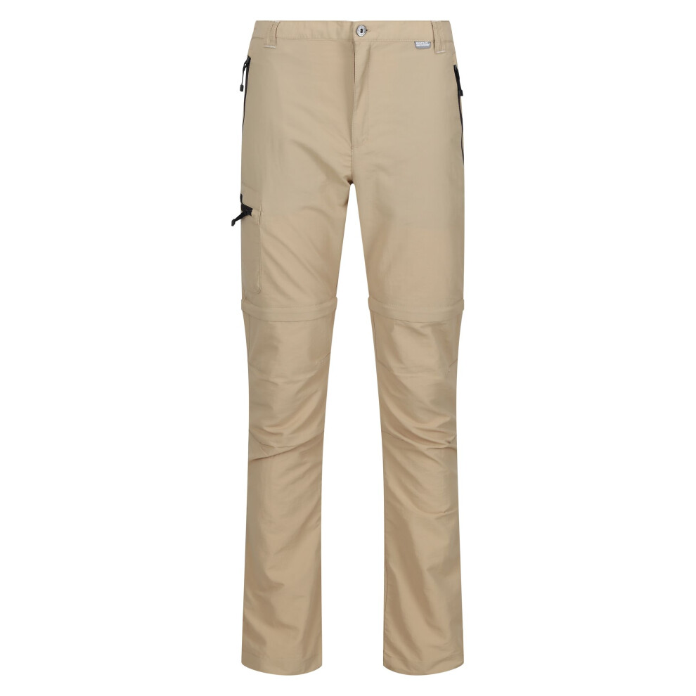 (40R, Oat) Regatta Mens Leesville II Zip-Off Trousers