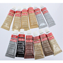 AMAcO Rub N Buff Wax Metallic Finish  12 Tube (9 color) Assortment (go
