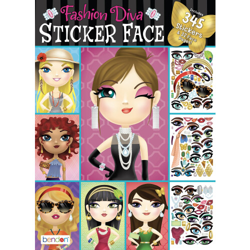 Bendon Fashion Diva Crée-Un-Visage Bloc Autocollants 42423