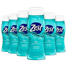 Zest Aqua Hydrating Body Wash 18 Fl Oz (6er-Pack) Feuchtigkeitsspendendes und erfrischendes Duschgel, schumt leicht auf und sorgt fr ein entspann