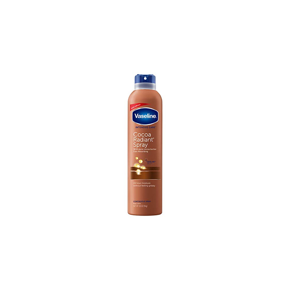 Vaseline Spray and Go Moisturizer in Cocoa Radiant, 6.5 Ounce, 2 Pack