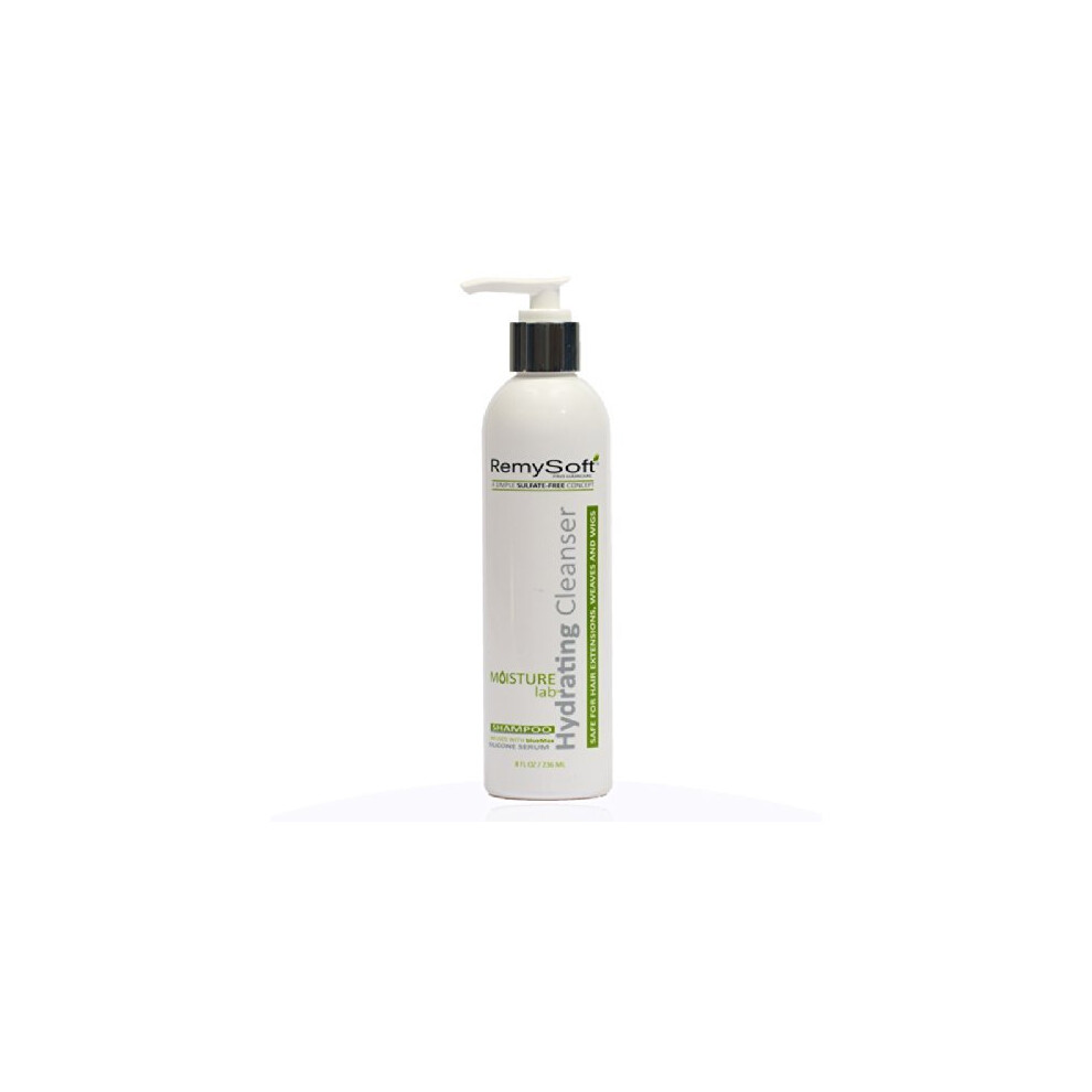 Remysoft Moisturelab Hydraterende Cleanser - Veilig Voor Haarextensions, Vlechten En Pruiken - Salon Formule Shampoo 8Oz - Zacht Sulfaatvrij Schuim-image