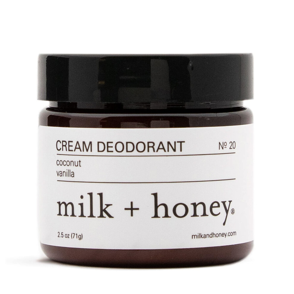 milk + honey Aluminum Free  cream Deodorant  No 20  with coconut  and