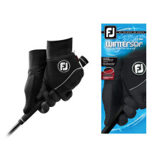 Luvas de Golfe FootJoy WinterSof para Homem Preta Grande, Par