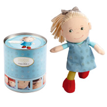 HABA Zachte pop Mirle 8"" - Eerste babypop met blonde paardenstaart voor 6 maanden +