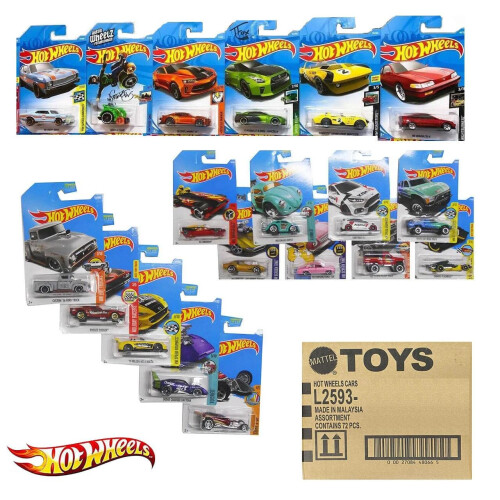 Hot Wheels Mattel Hot Wheels 72 Count Random Case Basic Die-Cast legetøjsbiler