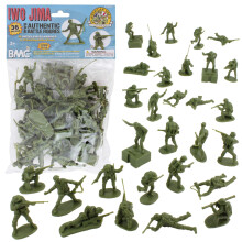 BMC WW2 Iwo Jima Soldados Americanos Plástico - 36 Figuras de Soldados