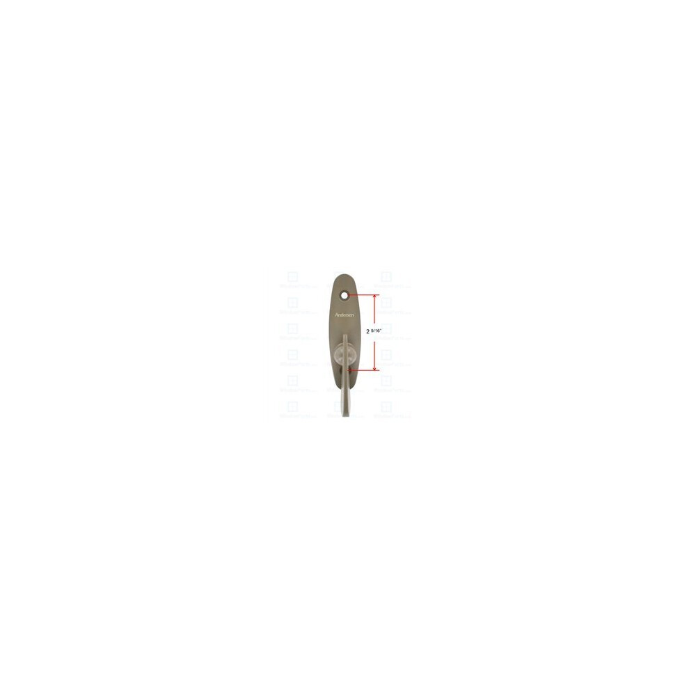 Andersen Tribeca Style - Porte coulissante loquet à pouce - couleur pierre