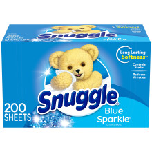Snuggle Wasverzachter Droogtrommeldoekjes Blue Sparkle 200 Tellen