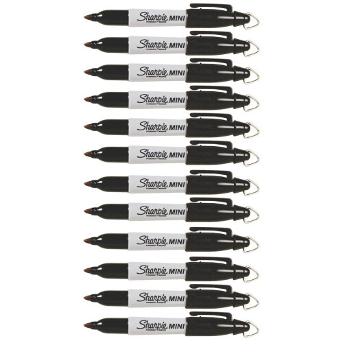 Sharpie ????  ?? ?a??ad???? Sharpie Mini Fine Point 12 te  a???? (?a????)
