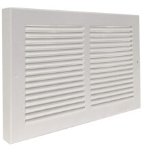 Valkoinen Baseboard Return Grill 7/8"""" Kntyv takaisin (10"""" x 6"""" Kanavaaukko/ 11,25"""" x 7,25"" Kokonaismitat (10"""" x 6"""")