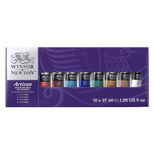 Winsor Newton Artisan Water Mixable Oil Color Paint Set 125oz 37ml Tubes Set of 10