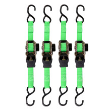 SMARTSTRAPS Spanngurte mit einziehbarer Ratsche (4 Stck), 1 500 lb Bruchfestigkeit, 500 lb sichere Arbeitslast, Standardeinsatz, sichern und transpo
