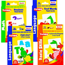 Playskool Flash-kortit - 4 sarjaa Flash-kortteja (aakkosten numerot, vrit ja muodot ensimmiset sanat) - pakkaus voi vaihdella