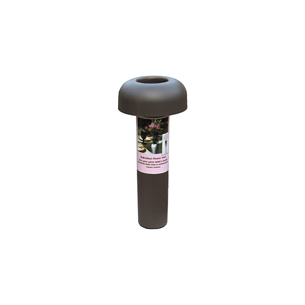 Nobrella Flower Vase Patio Table Umbrella Hole Insert, Bronze
