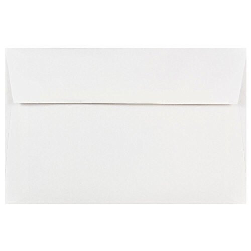 JAM PAPER A9 Προσκλήσεις Φάκελοι - 5 3/4 x 8 3/4 - Λευκοί - 50/Συσκευασία