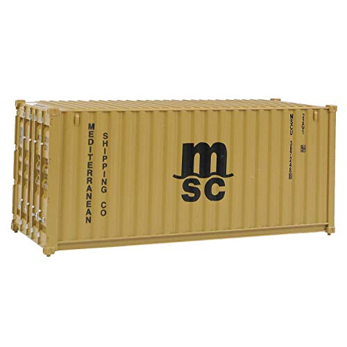 Walthers SceneMaster RS MSC Καφέ Κοντέινερ, 20', Μεσογειακή Ναυτιλία