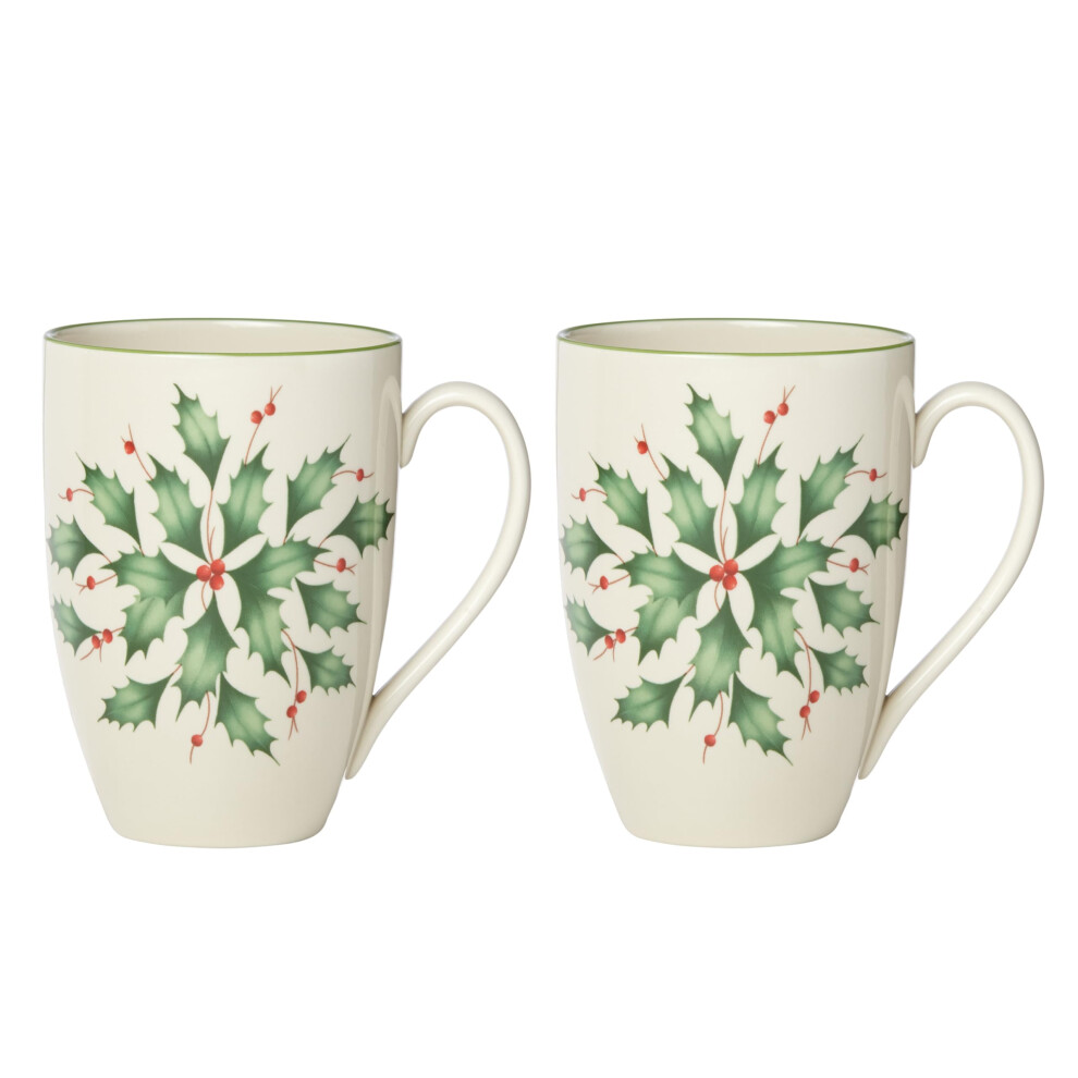 Lenox 870002 Set De 2 Tazas Holly-image
