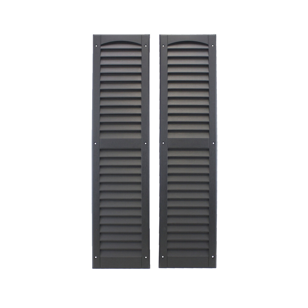 Shed Windows and More  Louvered Shed Shutter or Playhouse Shutter Blac