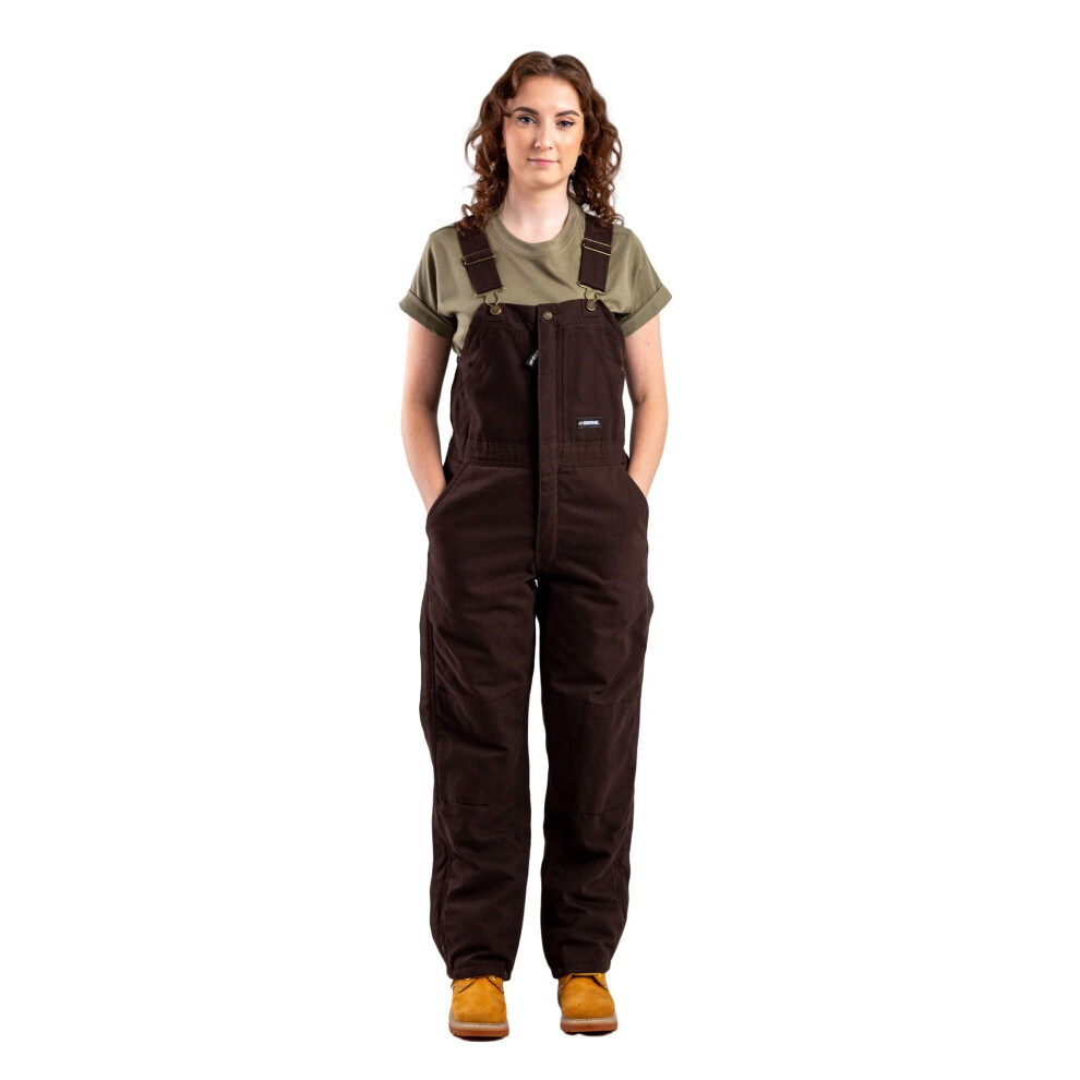 Salopette à bavette isolée Softstone Duck de Berne pour femme Medium Tall Dark Brown